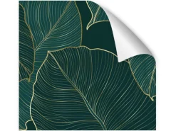 Myspotti Küchenrückwandfolie Leaves Green Selbstklebend 280 cm x 60 cm