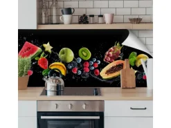 Myspotti Küchenrückwandfolie Fruit Splash Selbstklebend 220 cm x 60 cm