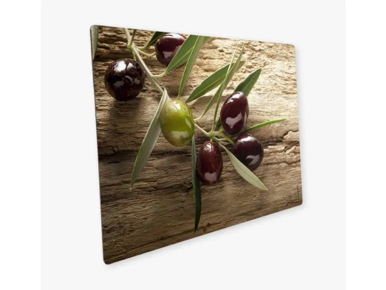 Myspotti Mini-Spritzschutzplatte Olivenzweig 59 cm x 41 cm