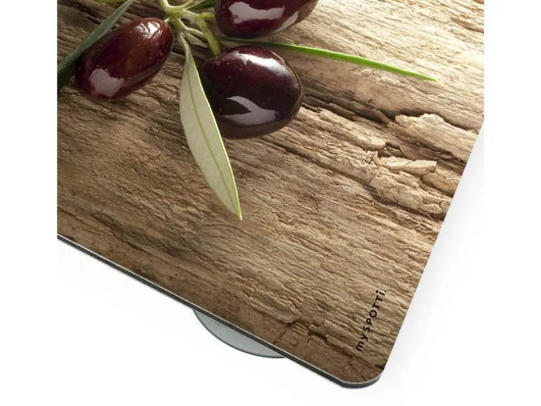 Myspotti Mini-Spritzschutzplatte Olivenzweig 59 cm x 41 cm