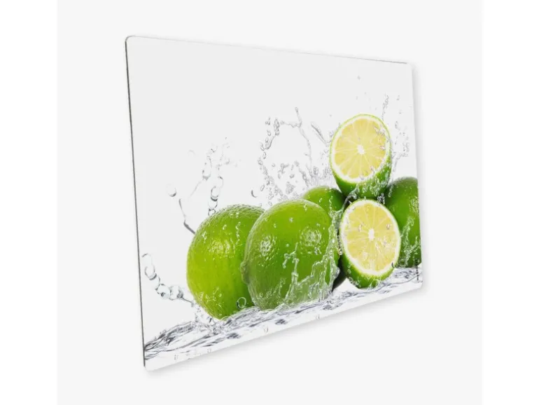 Myspotti Mini-Spritzschutzplatte Aqua Limette 59 cm x 41 cm