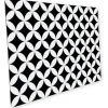 Myspotti Mini-Spritzschutzplatte Chadi 59 cm x 41 cm Schwarz-Weiß