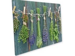 Myspotti Mini-Spritzschutzplatte Kräuter der Provence 59 cm x 41 cm