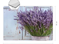 Myspotti Mini-Spritzschutzplatte Vintage Lavendel 59 cm x 41 cm