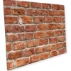Myspotti Mini-Spritzschutzplatte Brick Wall 59 cm x 41 cm Braun