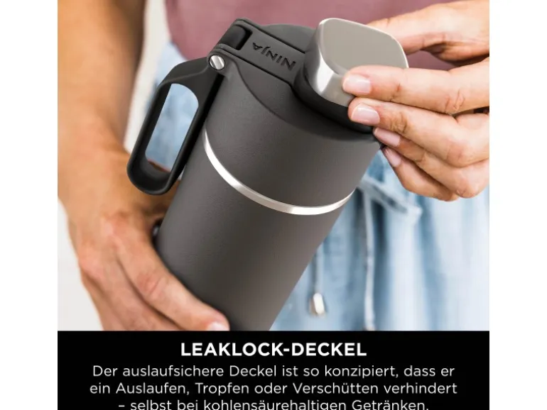 Ninja Trinkflasche Thirsti DW1801EUUKBK 530 ml Schwarz
