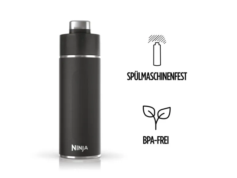 Ninja Trinkflasche Thirsti DW1801EUUKBK 530 ml Schwarz