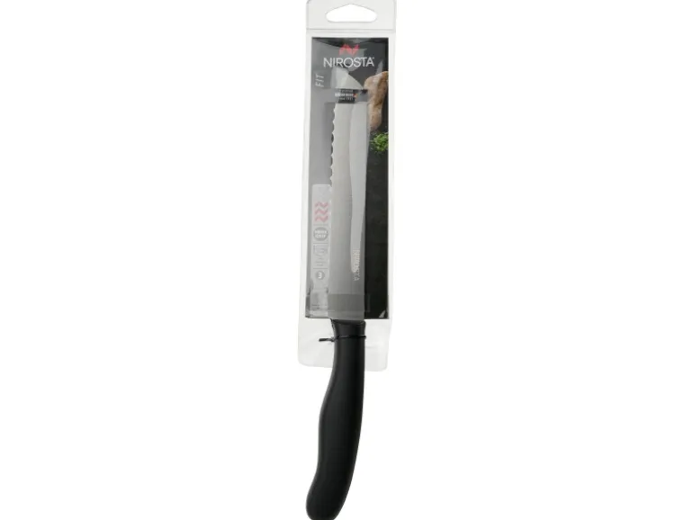 Nirosta Brotmesser Fit 31 cm Silber-Schwarz