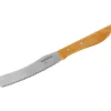 Nirosta Brötchen- und Buttermesser 21 cm Braun