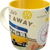 Nostalgic-Art Tasse VW Bulli Let's Get Away