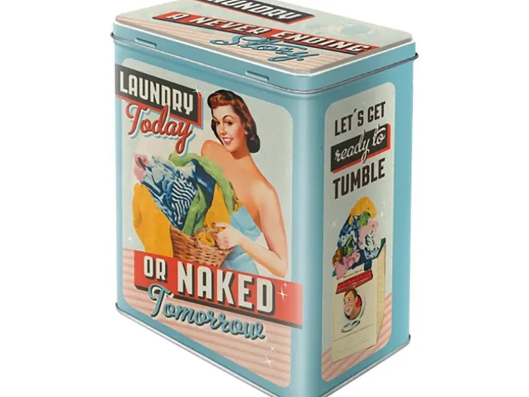 Nostalgic-Art Vorratsdose Laundry Today or Naked Tomorrow L 10 x 14 x 20 cm