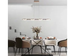 Näve LED-Pendelleuchte Beam Stahl-Blank 150 cm x 100 cm x 16 cm 4er-Set