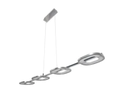 Näve LED-Pendelleuchte Beam Stahl-Blank 150 cm x 100 cm x 16 cm 4er-Set