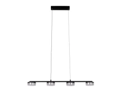 Näve LED-Pendelleuchte Cimo Schwarz 150 cm x 96 cm x 12 cm 4er-Set