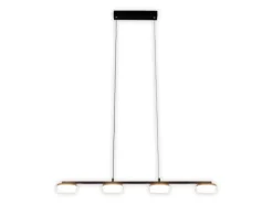 Näve LED-Pendelleuchte Cimo Schwarz 150 cm x 96 cm x 12 cm 4er-Set