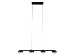 Näve LED-Pendelleuchte Cimo Schwarz 150 cm x 96 cm x 12 cm 4er-Set