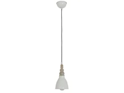 Näve Metall-Pendelleuchte Delhi Beige Ø 13 cm x 70 cm