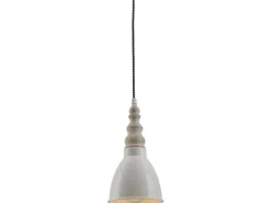 Näve Metall-Pendelleuchte Delhi Beige Ø 13 cm x 70 cm