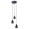 Näve Pendelleuchte Casco Schwarz Ø 25 cm x 120 cm 3er-Set