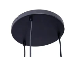 Näve Pendelleuchte Casco Schwarz Ø 25 cm x 120 cm 3er-Set