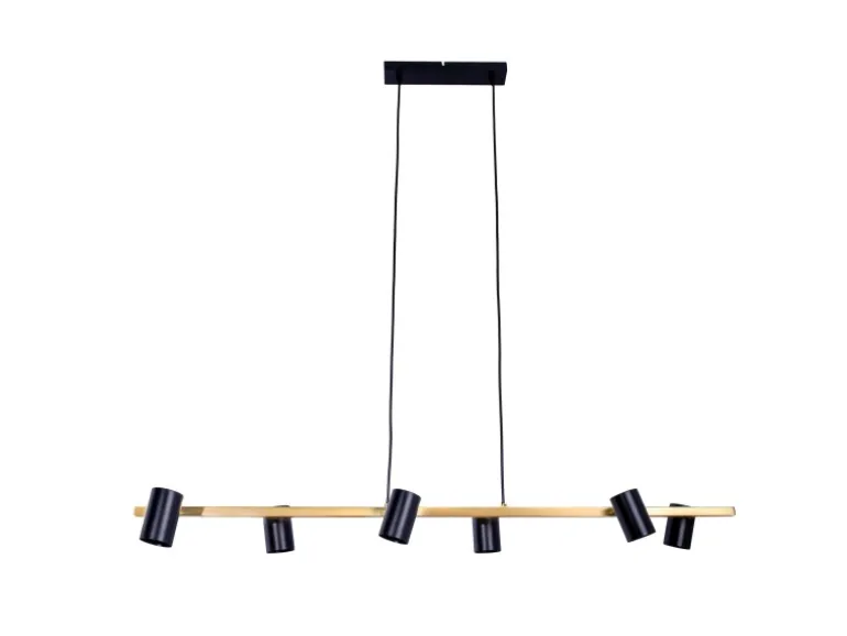 Näve Pendelleuchte Frida Schwarz 120 cm x 115 cm x 23 cm 6er-Set
