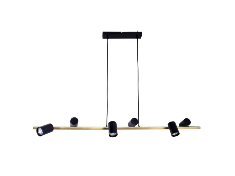Näve Pendelleuchte Frida Schwarz 120 cm x 115 cm x 23 cm 6er-Set