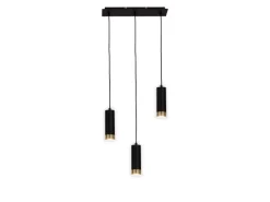 Näve Pendelleuchte Fridu Schwarz 150 cm x 48 cm x 9 cm 3er-Set