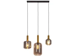 Näve Pendelleuchte Fumo Schwarz 150 cm x 82,4 cm x 22 cm 3er-Set