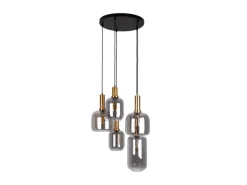 Näve Pendelleuchte Fumo Schwarz Ø 54,8 cm x 150 cm 5er-Set