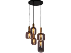 Näve Pendelleuchte Fumo Schwarz Ø 54,8 cm x 150 cm 5er-Set