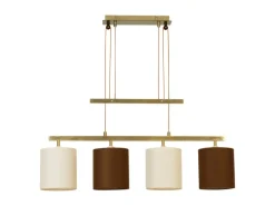 Näve Pendelleuchte Tilde 4-flammig Braun-Beige