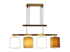 Näve Pendelleuchte Tilde 4-flammig Braun-Beige