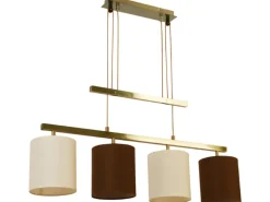 Näve Pendelleuchte Tilde 4-flammig Braun-Beige
