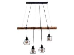 Näve Pendelleuchte Woodland Schwarz 150 cm x 100 cm x 13 cm 4er-Set