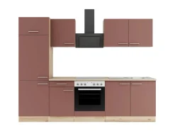 OPTIFIT Bari407 Küchenzeile 270 cm Rostrot