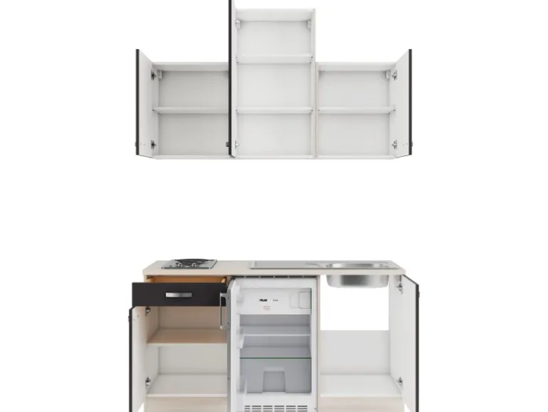 OPTIFIT Faro220 Miniküche 150 cm Anthrazit