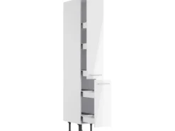 Optifit Küchen-Apothekerschrank Rurik986 30 cm x 211,8 cm x 58,4 cm Weiß