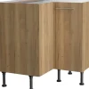 Optifit Küchen-Eck-Unterschrank Erik290 90/90 cm x 87 cm x 58,4 cm Wildeiche