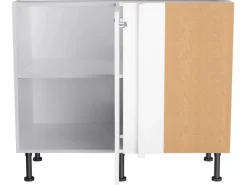 Optifit Küchen-Eck-Unterschrank Bengt932 100/65 x 87 x 58,4 cm Weiß