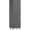 Optifit Küchen-Hochschrank Ingvar420 60 cm x 211,8 cm x 58,4 cm Anthrazit Matt