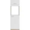 Optifit Küchen-Hochschrank Dakar286 60cm Weiß Sgl. für Backof. und Kühlschr.