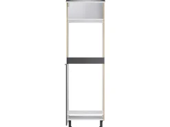 Optifit Küchen-Hochschrank f. Backof./Kühlschr. Linus984 60cm Anthra.-WildEiche