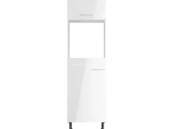 Optifit Küchen-Hochschrank für Backofen und Kühlschrank Rurik986 60 cm Weiß