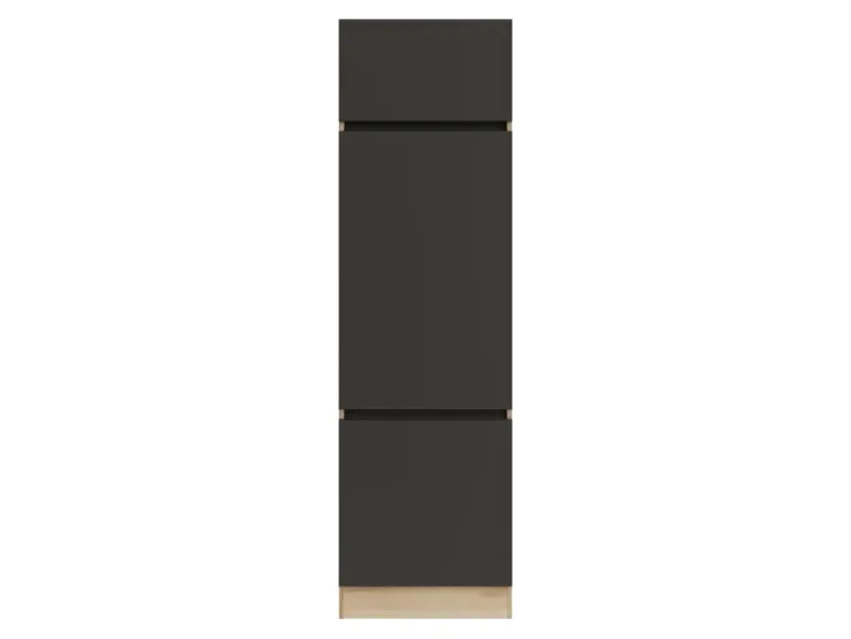 Optifit Küchen-Hochschrank 60 x 206,8 x 57,1 cm Noah420 Anthrazit Wildeiche NB