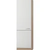 Optifit Küchen-Hochschrank Dakar286 60 cm x 206,8 cm x 57,1 cm Weiß-Eiche