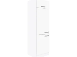 Optifit Küchen-Hochschrank für Kühlschrank Salo214 60cm x 206,8cm x 57,1cm Weiß