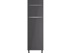 Optifit Küchen-Hochschrank f. Kühl-Gefrier-Kombi Linus984 60cm Anthra.-WildEiche