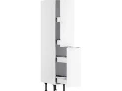 Optifit Küchen-Midi-Apothekerschrank Arvid986 30 cm x 176,6 cm x 58,4 cm Weiß