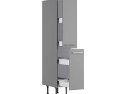 Optifit Küchen-Midi-Apothekerschrank Mats825 30cm x 176,6cm x 58,4cm Basaltgrau