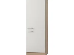 Optifit Küchen-Midischrank für Kühlschr. Dakar286 60cmx174,4cmx60cm Weiß-Eiche